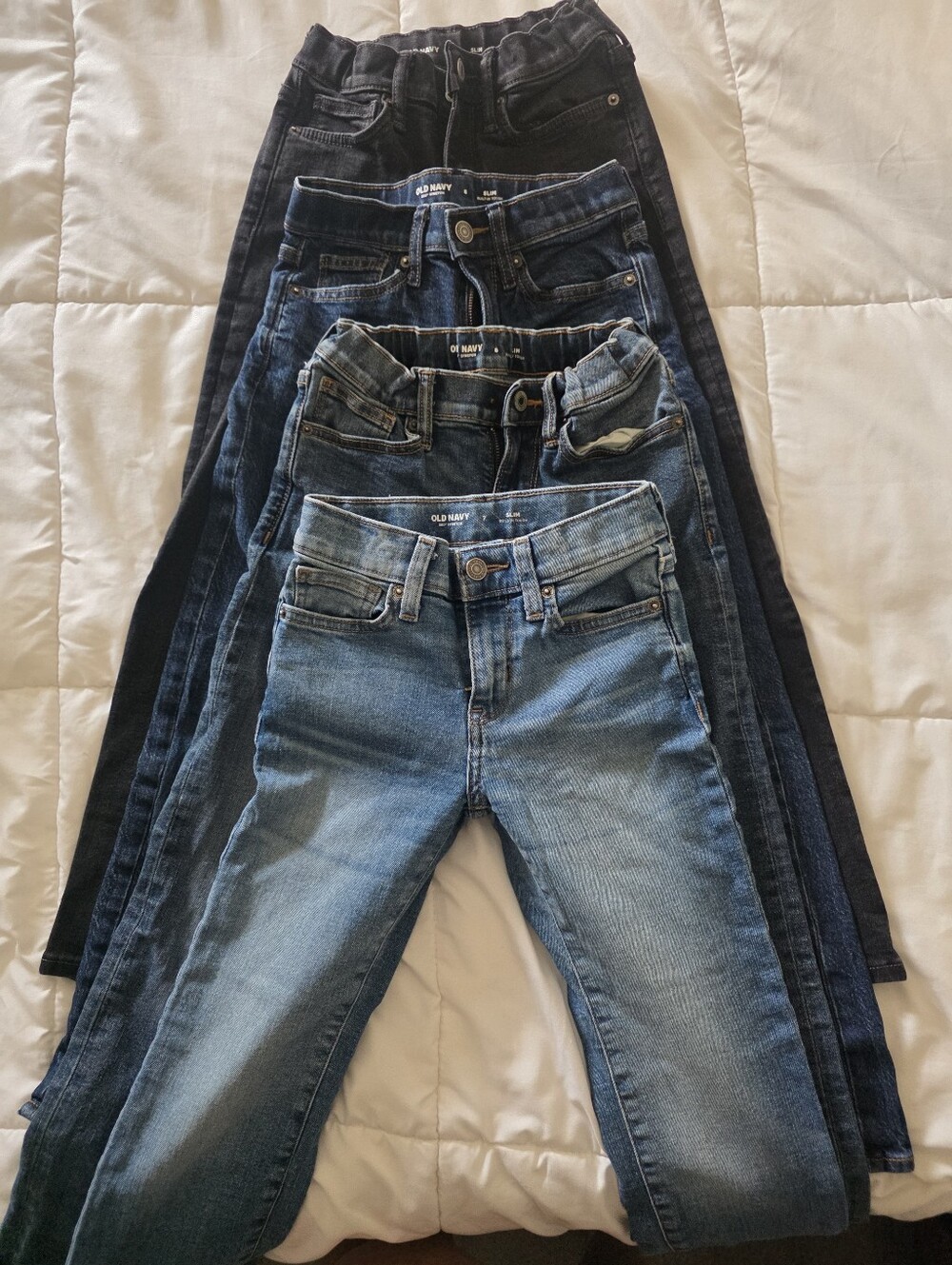 Old Navy Kids Multiple Wash Denim Jeans - Light to Dark Blue